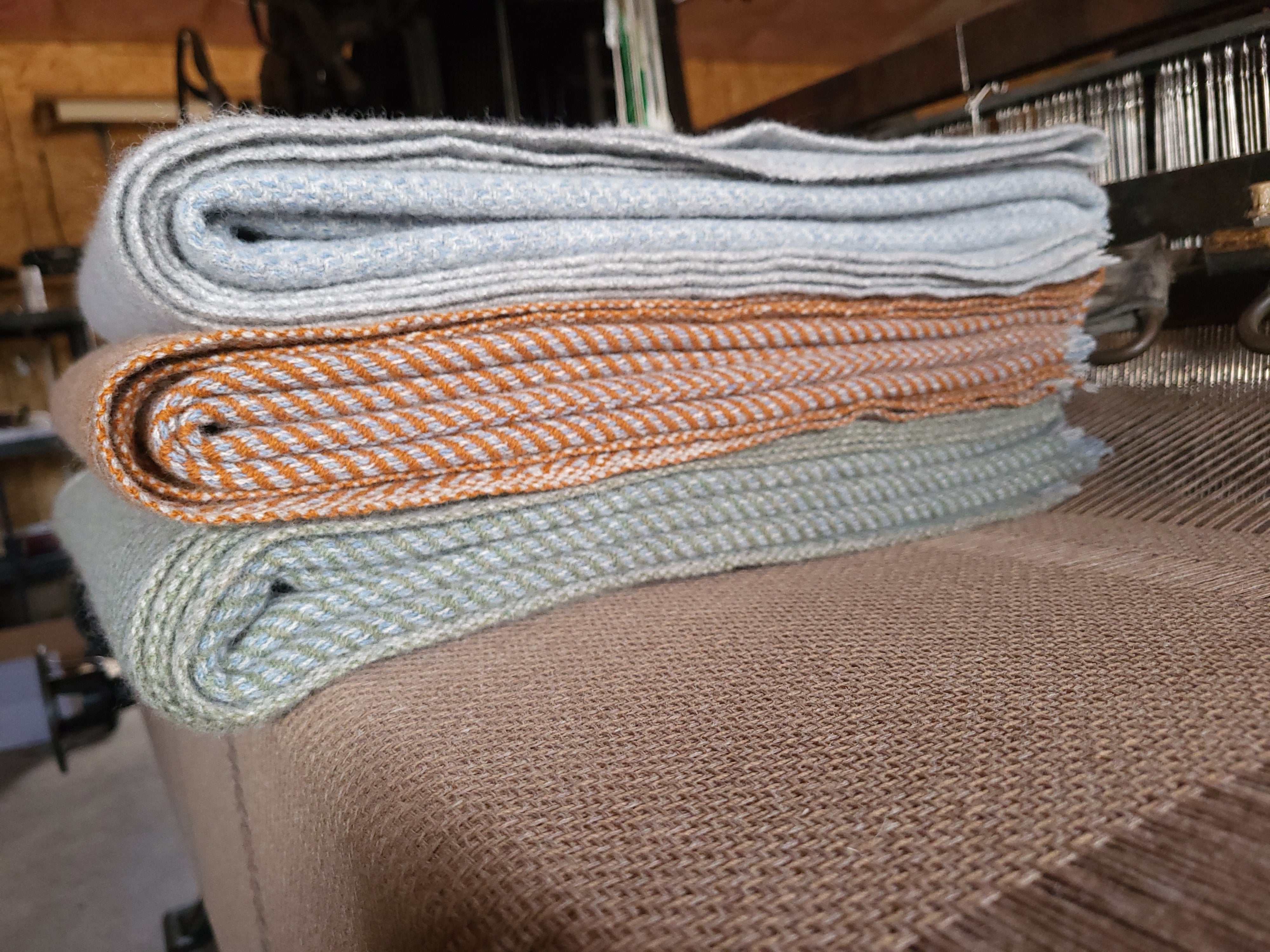 Azure Lambswool Throws
