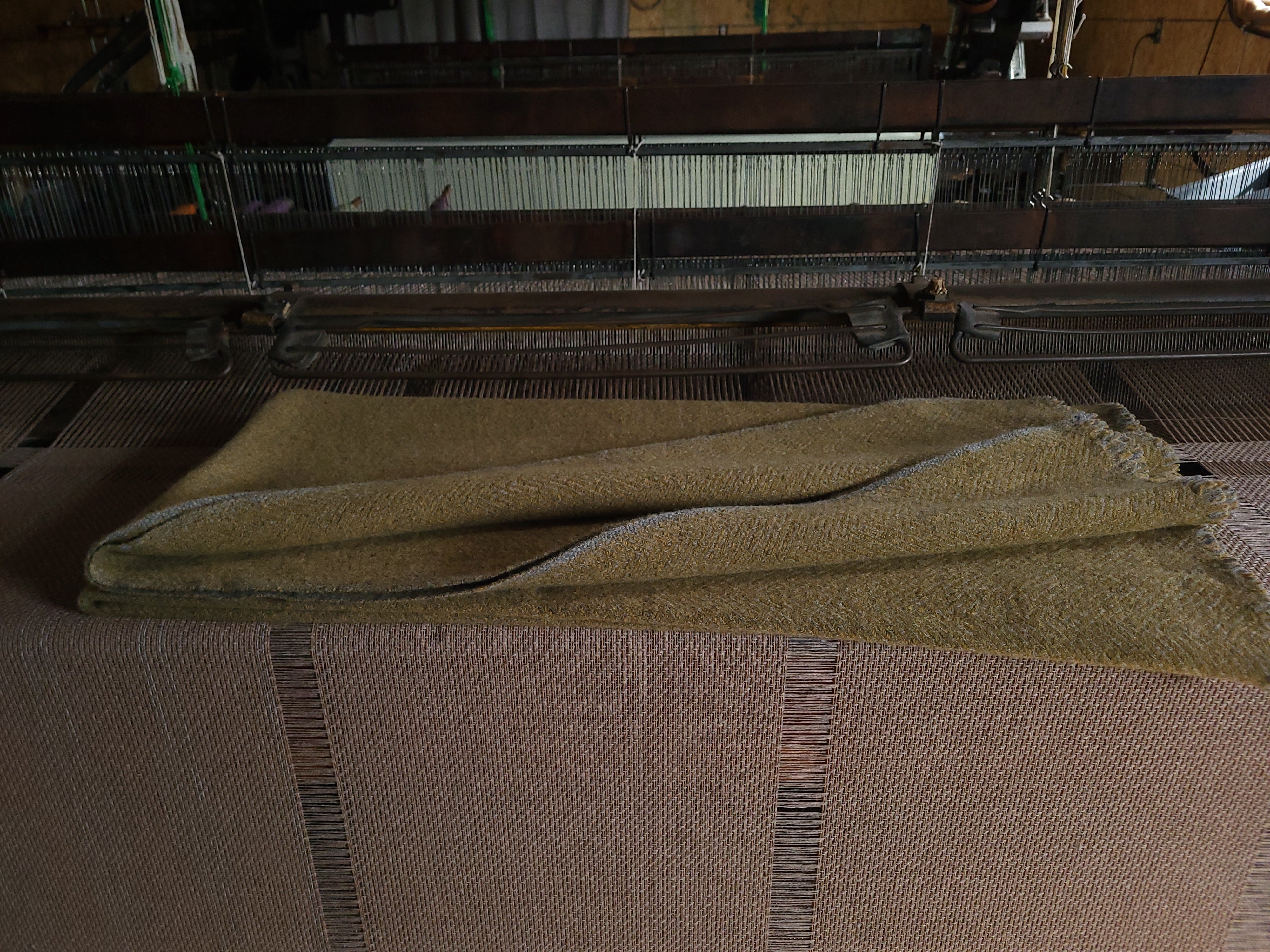 Light Oxford Grey and Yellowstone Lambswool Blanket