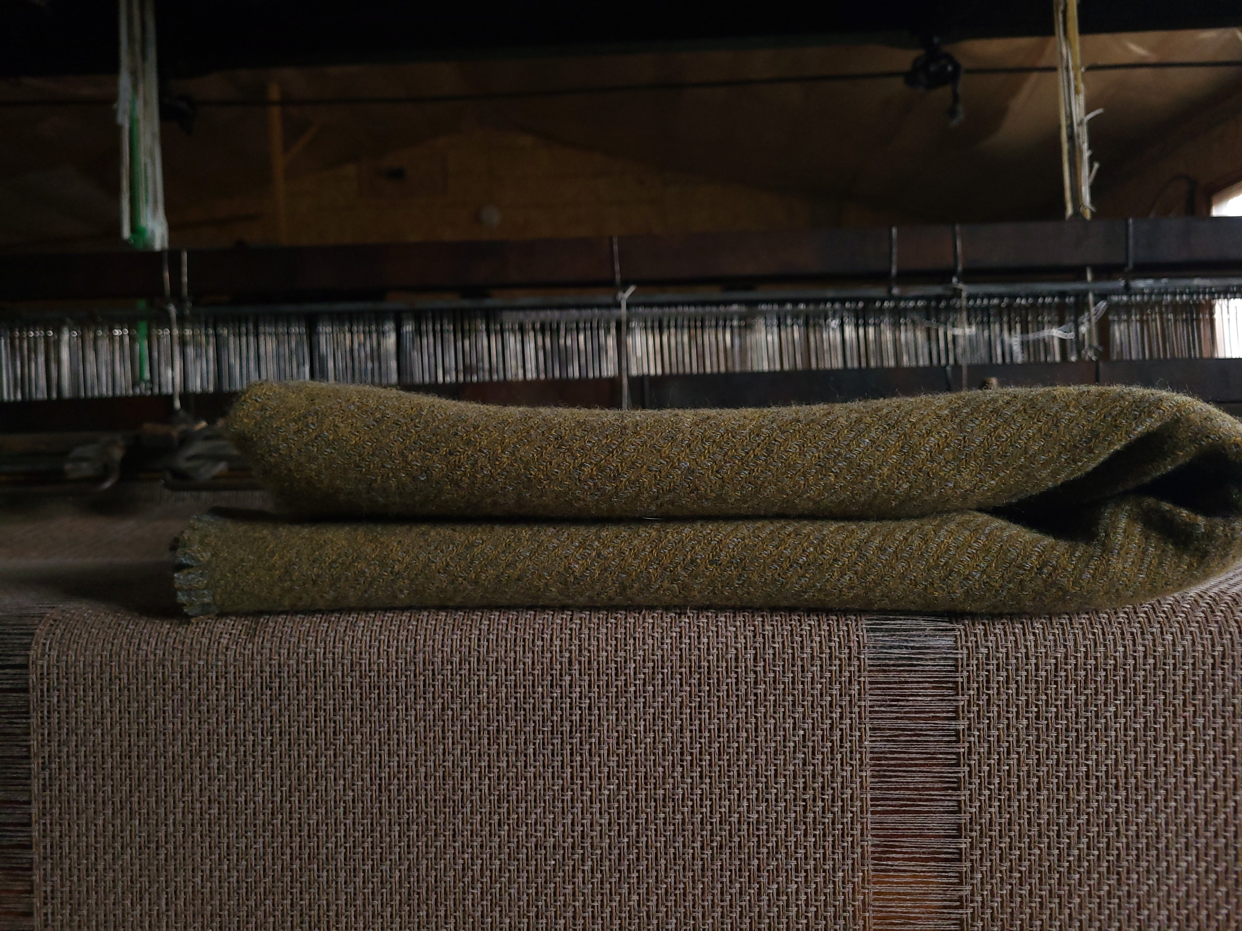 Light Oxford Grey and Yellowstone Lambswool Blanket