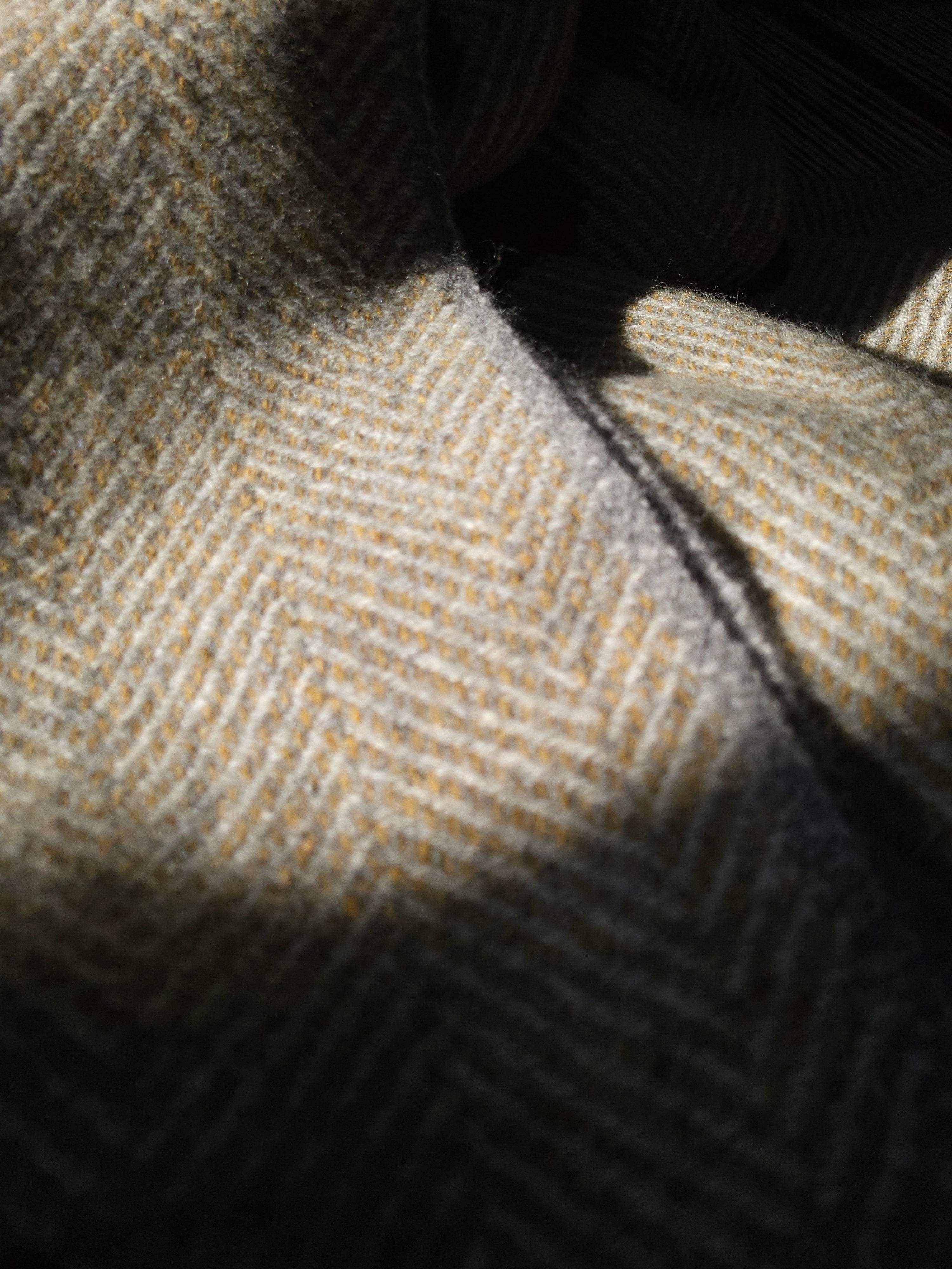 Light Oxford Grey and Yellowstone Lambswool Blanket