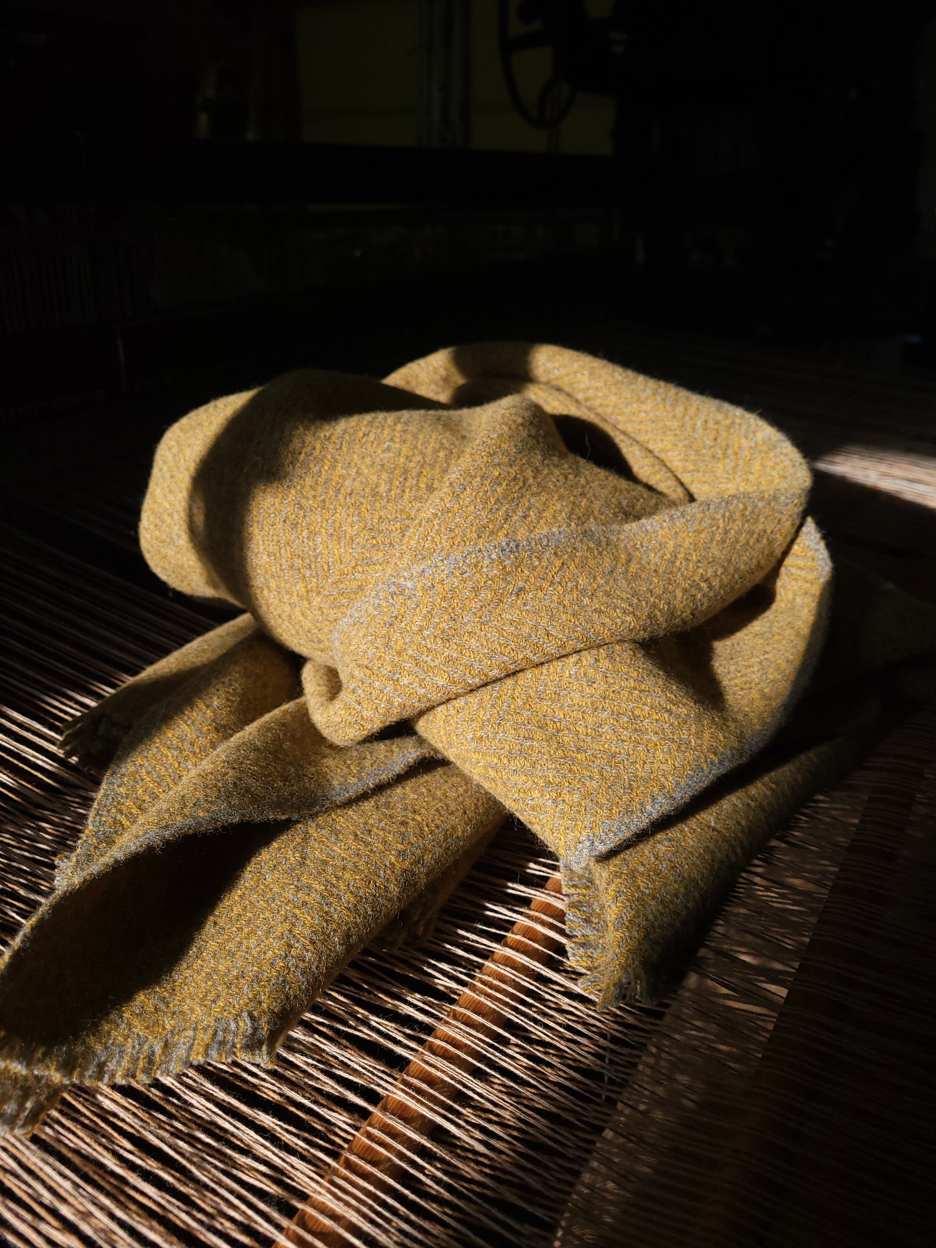 Yellowstone and Steel Grey warp with Yellowstone weft
