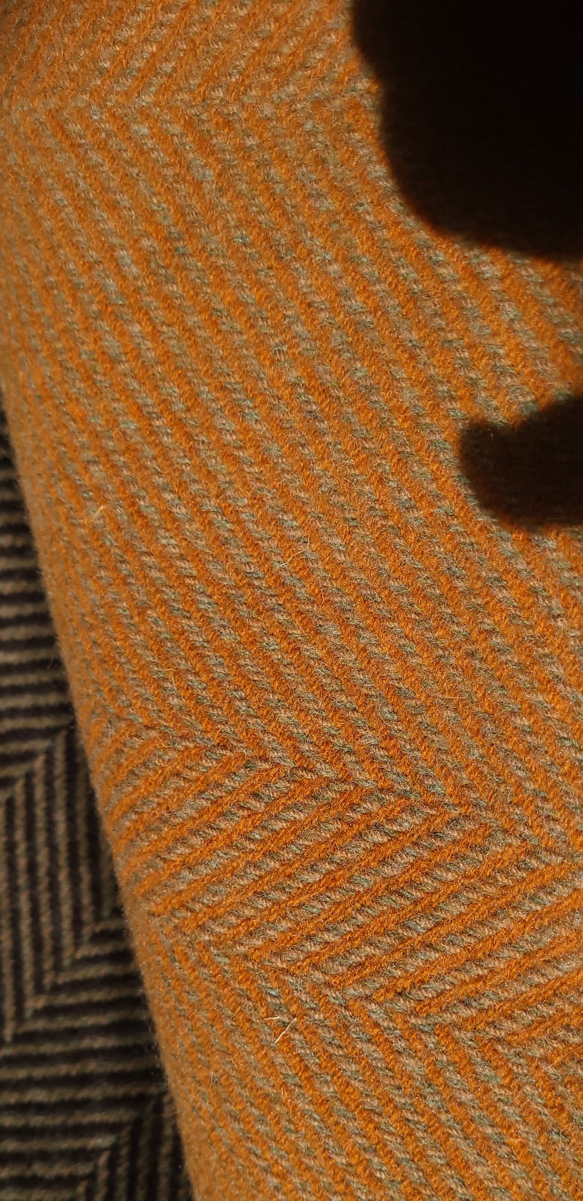 Tuscan Orange Autumn Lambswool Blanket