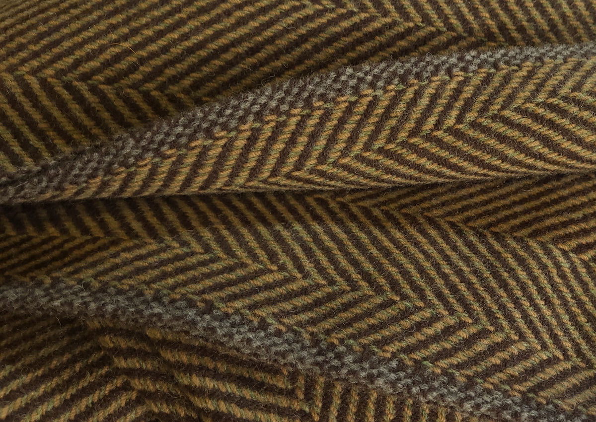 Chocolate Autumn Lambswool Blanket