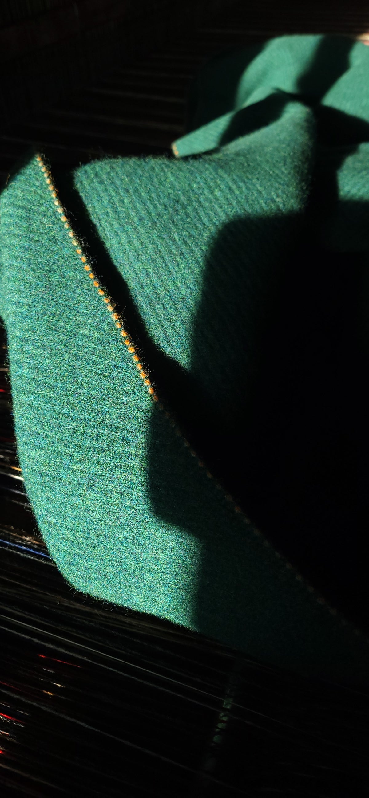 Asparagas Green Fine Merino Lambswool Blanket