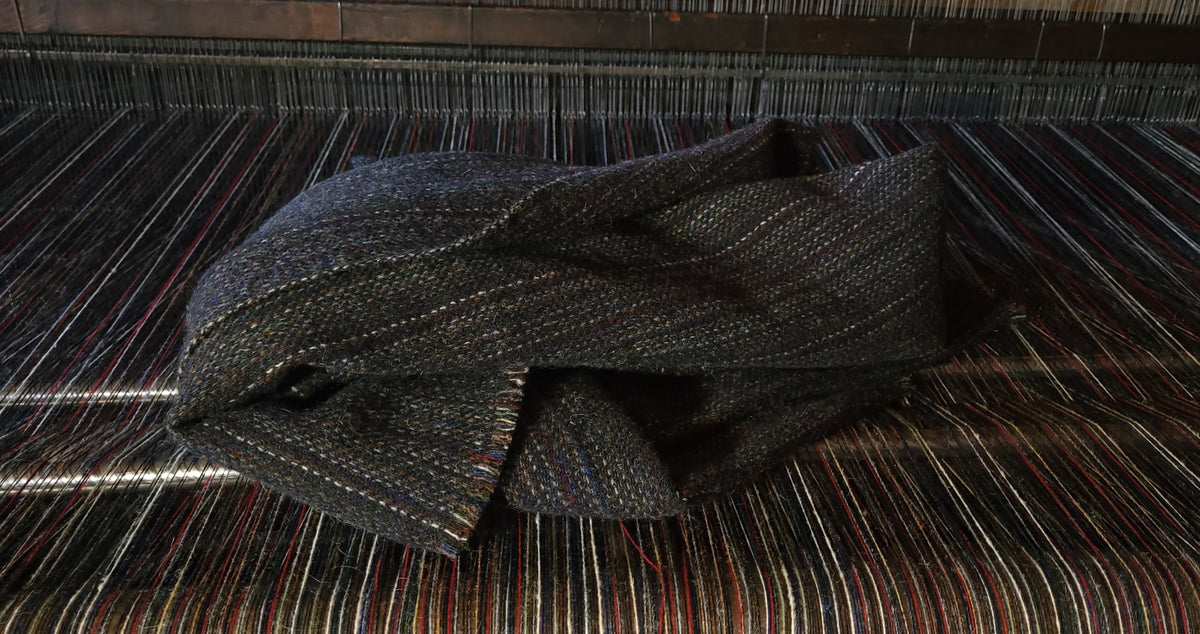 Dark Brown Shetland Wool Blanket