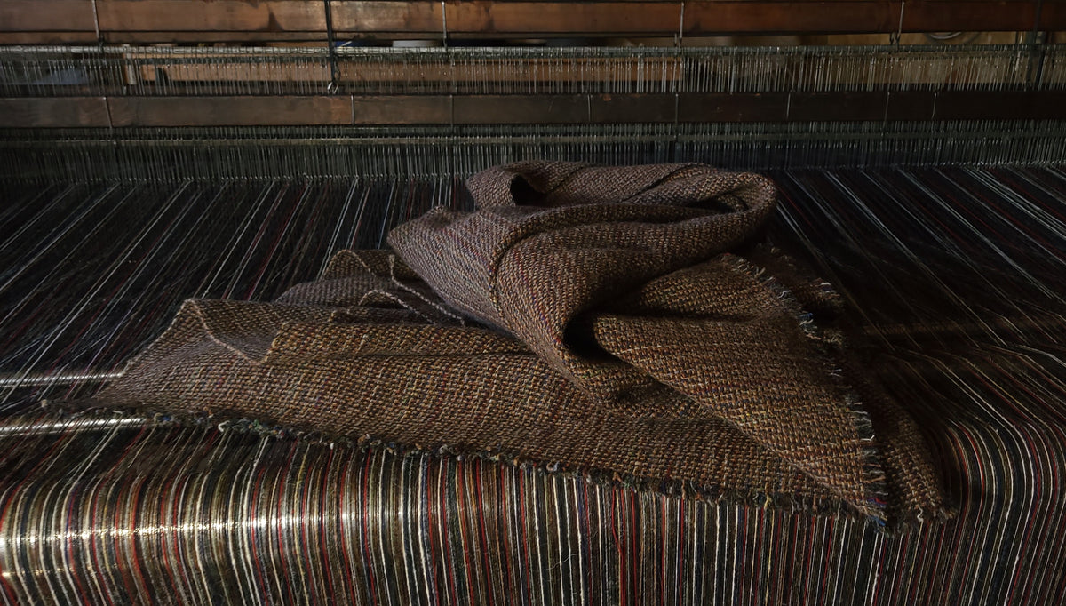 Light Biscuit Colour Shetland Wool Blanket