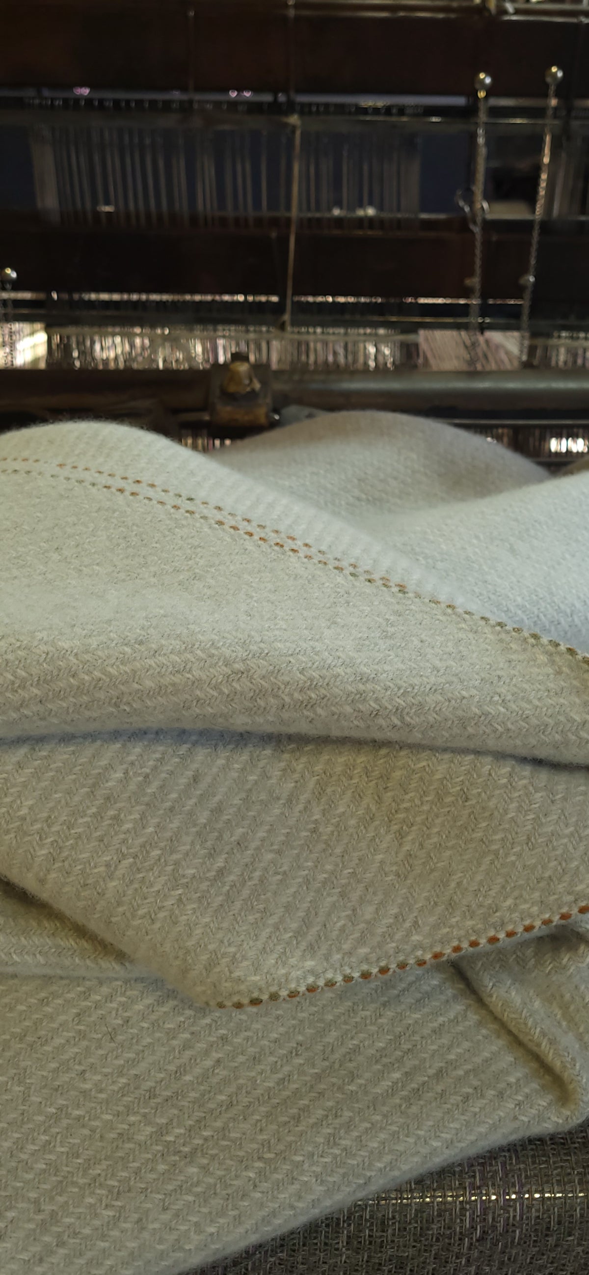 Light Grey Fine Merino Lambswool Blanket