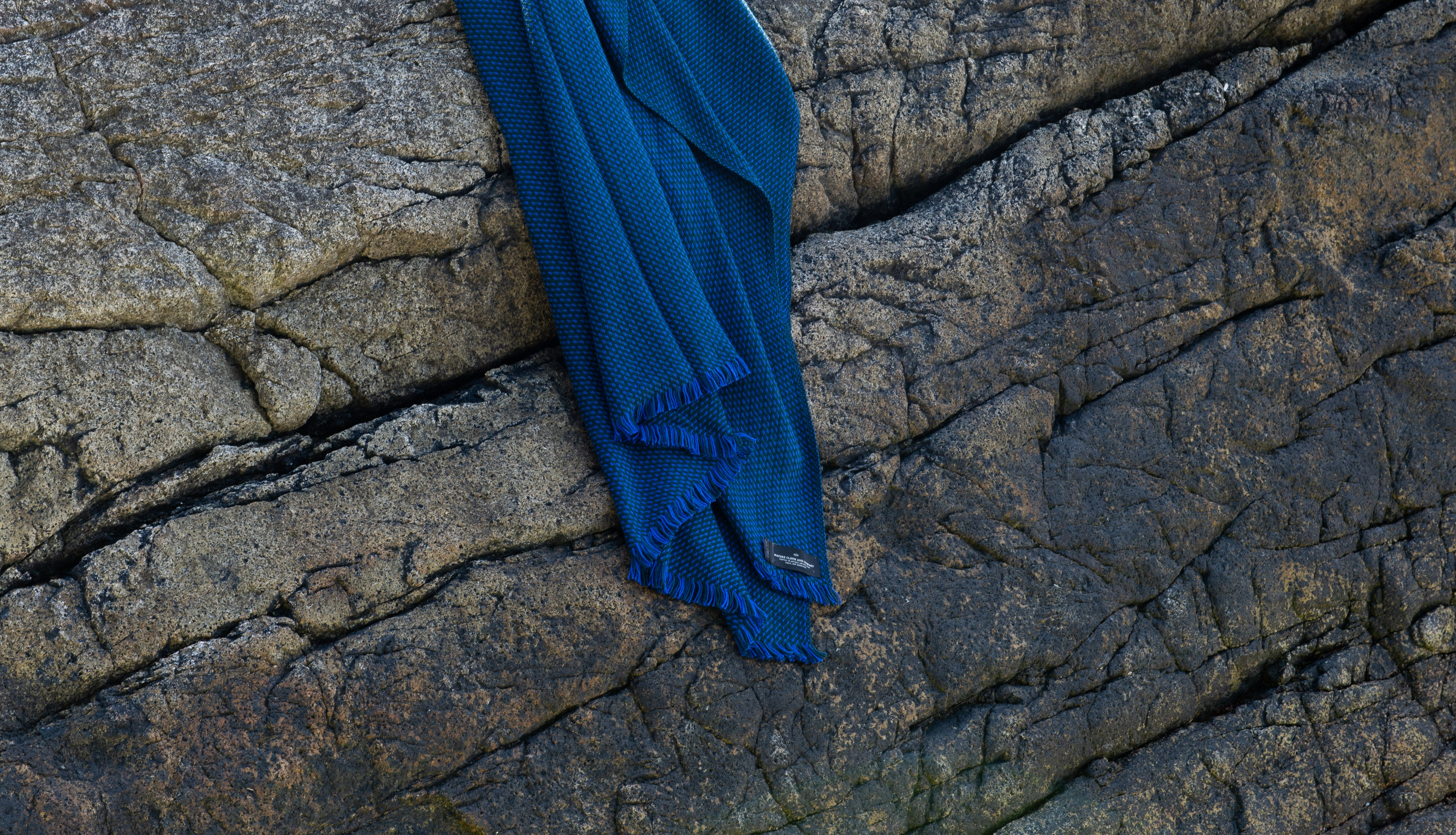 Forest, Navy and Charcoal Organic Cotton Blanket