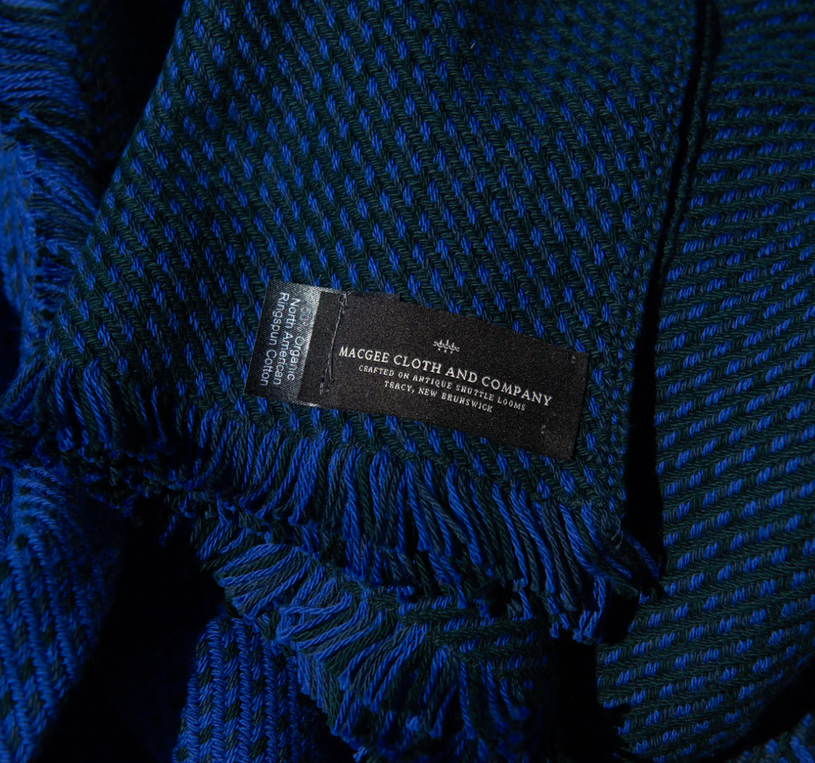 Blue Organic Cotton Blankets