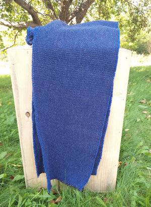 Blue and Lilac Lambswool Scarf