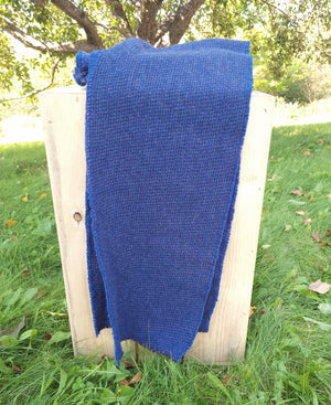 Blue Lilac and Black Lambswool Scarf