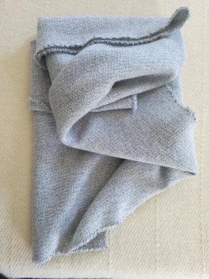 Grey Lambswool Woven in Two as One Pattern