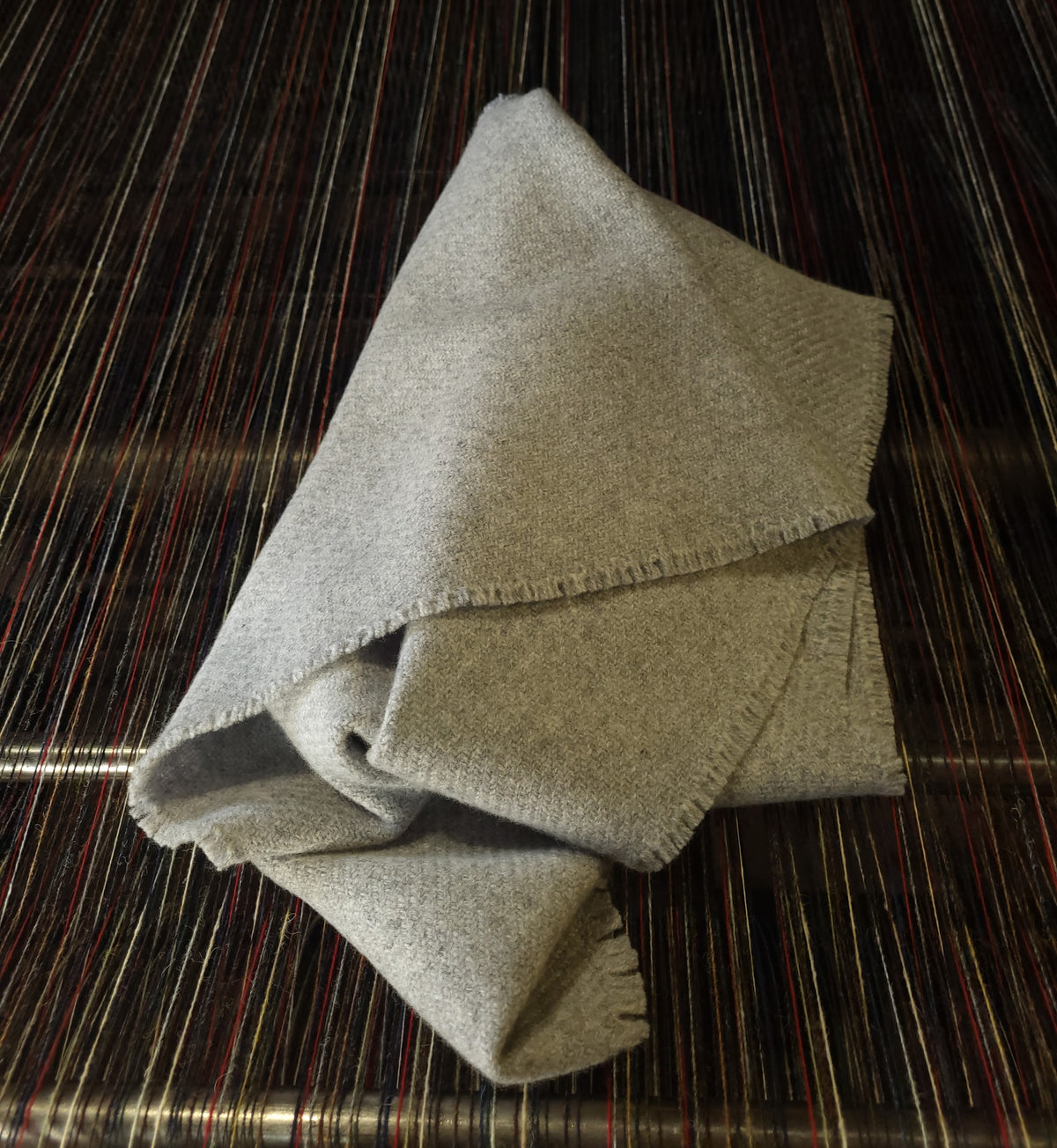 Grey Super Fine Geelong Lambswool Scarf