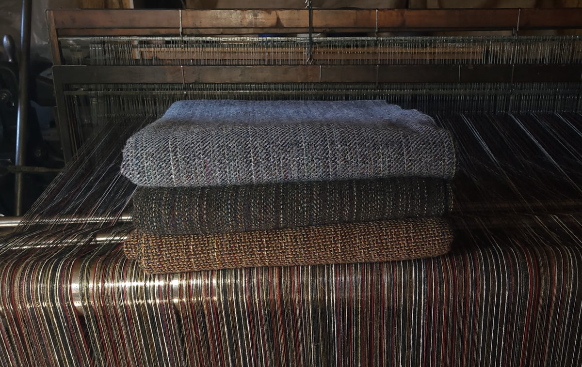 Dark Brown Shetland Wool Blanket