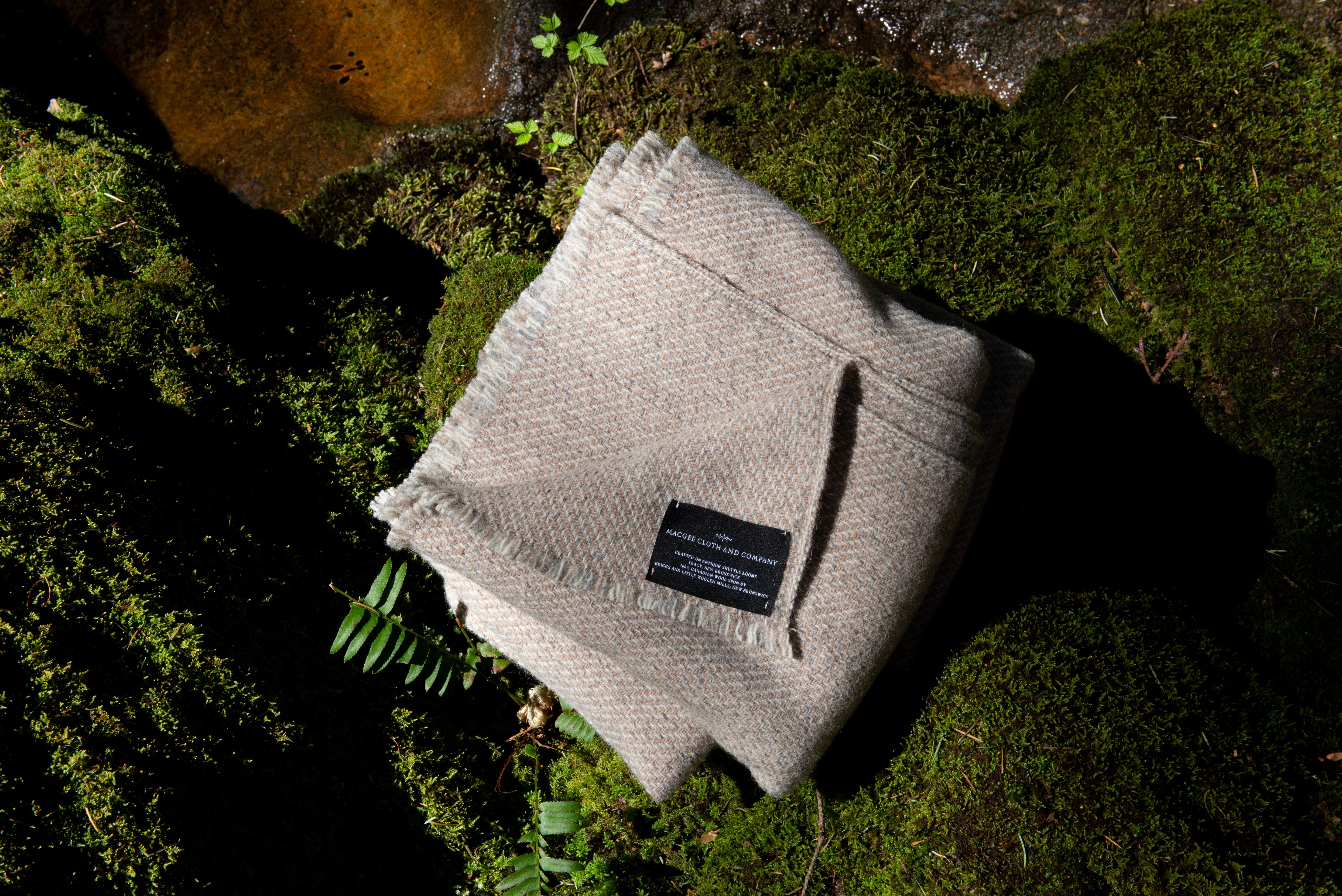 The Canadian Blanket - Fawn, Natural and Grey Wool