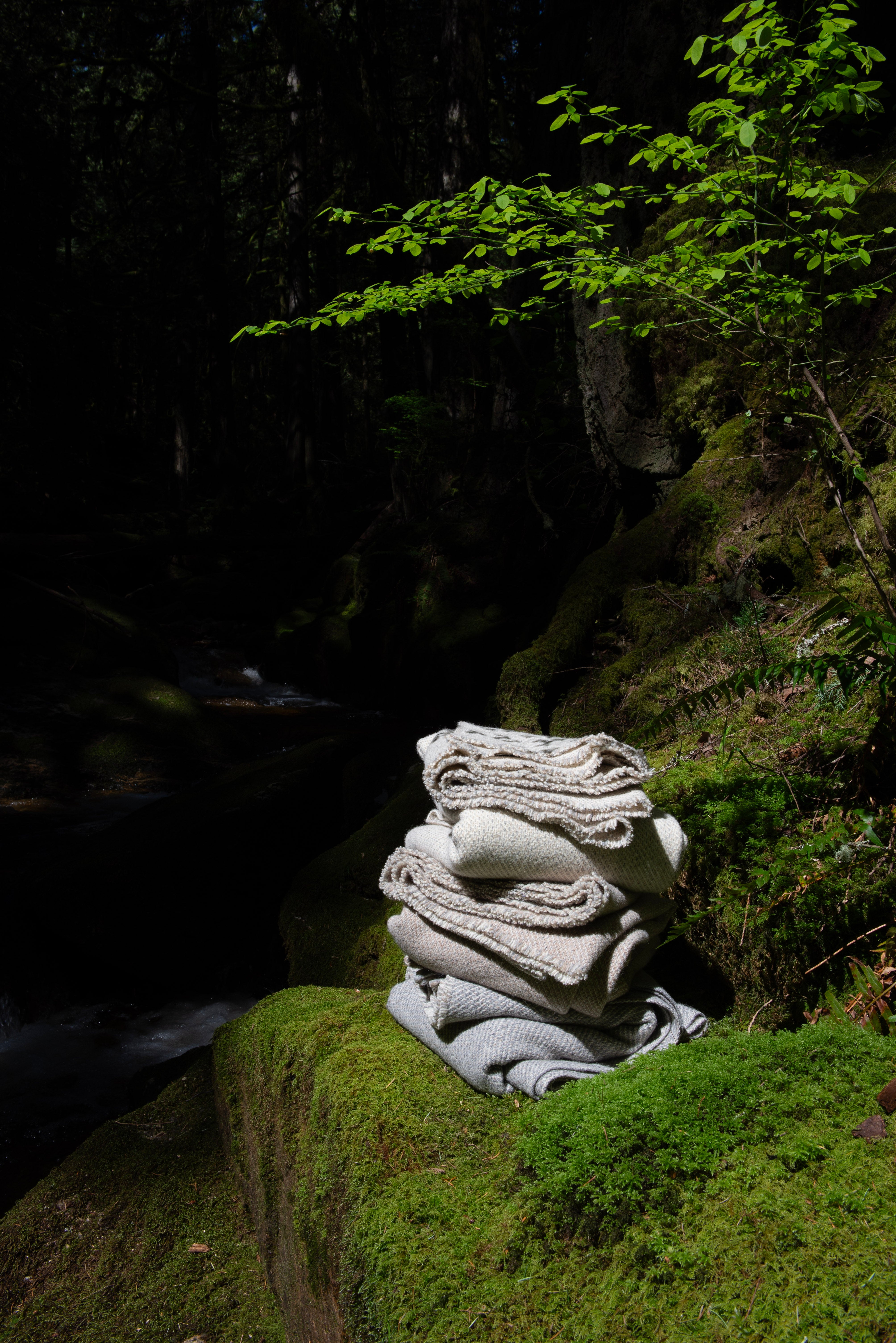 The Canadian Blanket - Fawn, Natural and Grey Wool