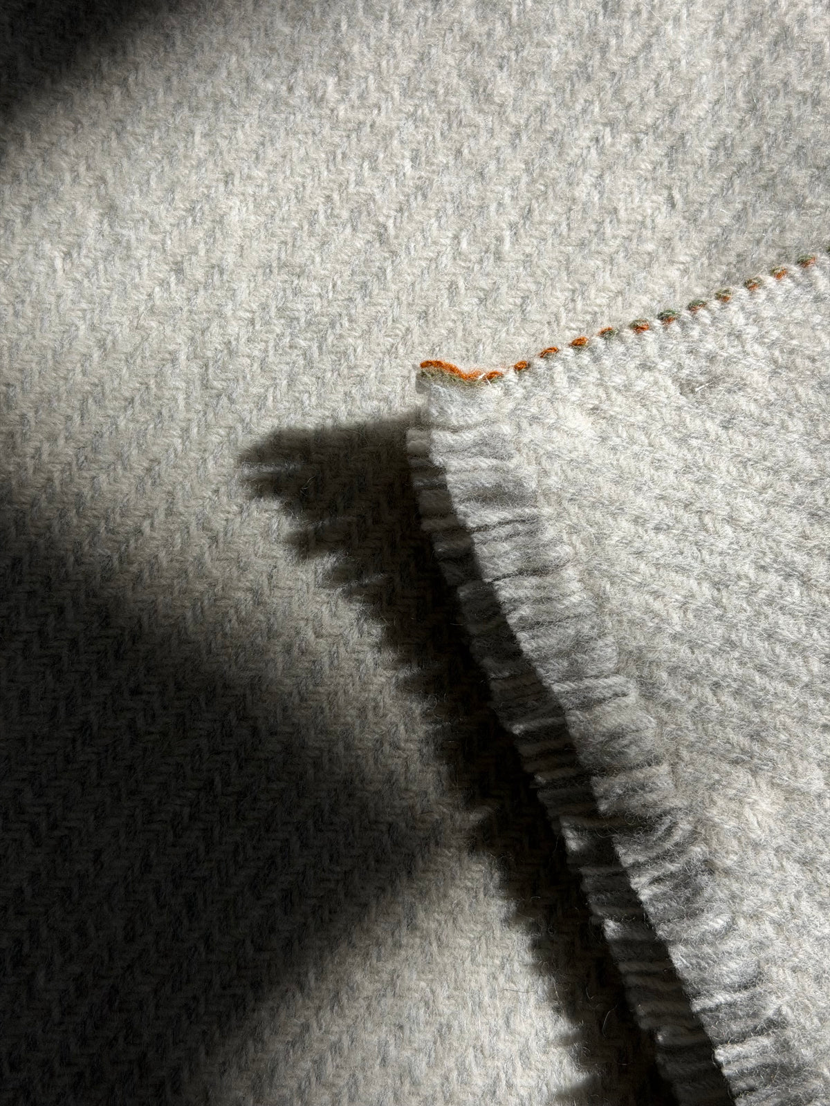 Ecru Fine Merino Lambswool Blanket