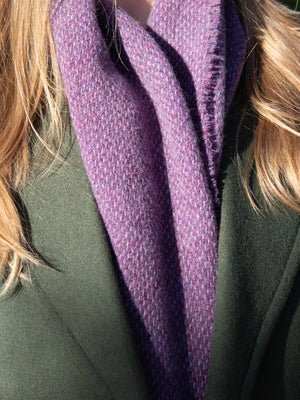 Plum Lambswool Scarf